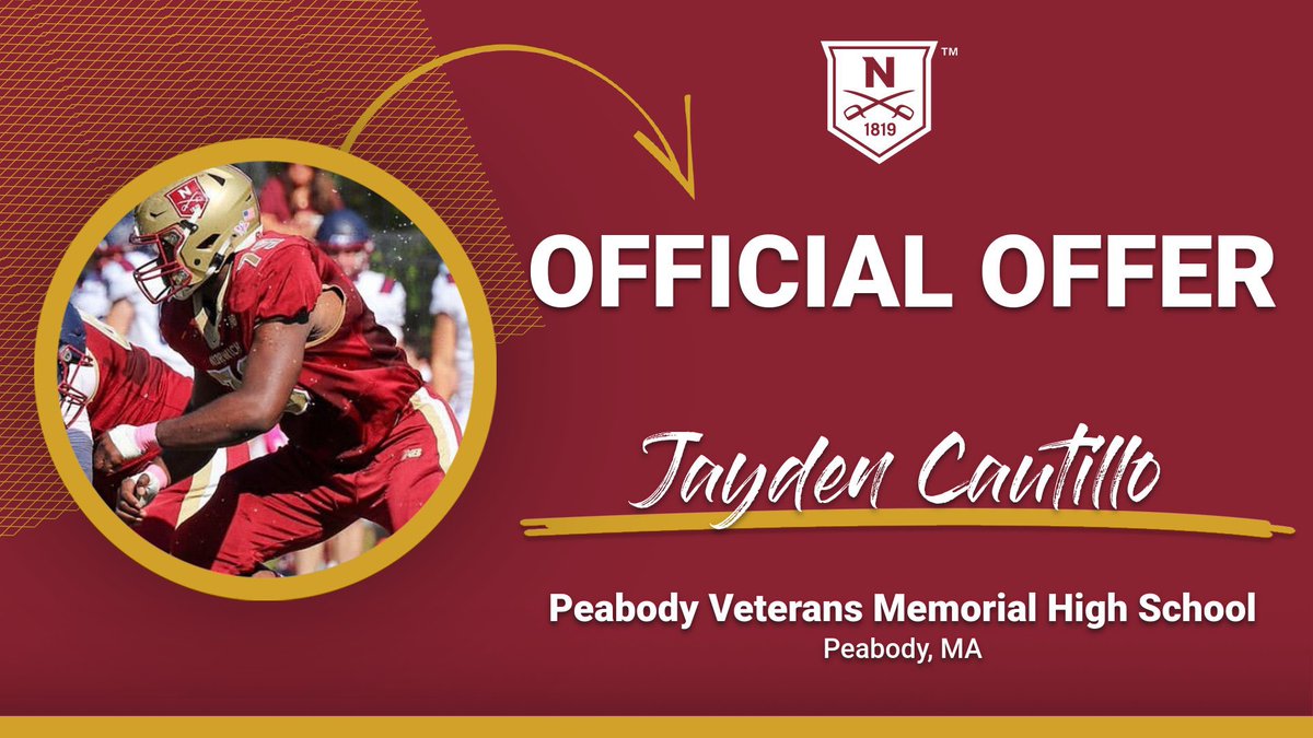 Jayden Cautillo (@jaydencautillo) on Twitter photo Grateful to receive an offer from Norwich University! Thank you, <a href="/CoachJohnsonOL/">๐ฝ๐ค๐๐๐ฎ ๐
๐ค๐๐ฃ๐จ๐ค๐ฃ ๐๐๐</a> <a href="/peabodyvarsity/">Peabody Varsity Football</a> Grateful to receive an offer from Norwich University! Thank you, <a href="/CoachJohnsonOL/">๐ฝ๐ค๐๐๐ฎ ๐
๐ค๐๐ฃ๐จ๐ค๐ฃ ๐๐๐</a> <a href="/peabodyvarsity/">Peabody Varsity Football</a>
