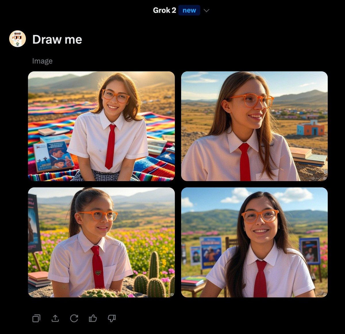 Le dije a Grok que me dibuje y creo que le pifió un toque: