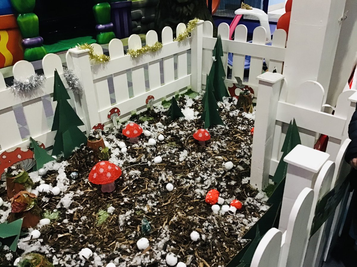 StBernardsPS's tweet photo. Fun Street was delighted with the amazing grotto/Enchanted forest created by our talented children and staff! 🎄✨ Our P1s had a fantastic time visiting and meeting Santa yesterday. Huge thanks to everyone for all their hard work! 🎅 #ChristmasMagic #FunStreet @shopsilverburn https://t.co/0p9rFmTJr4