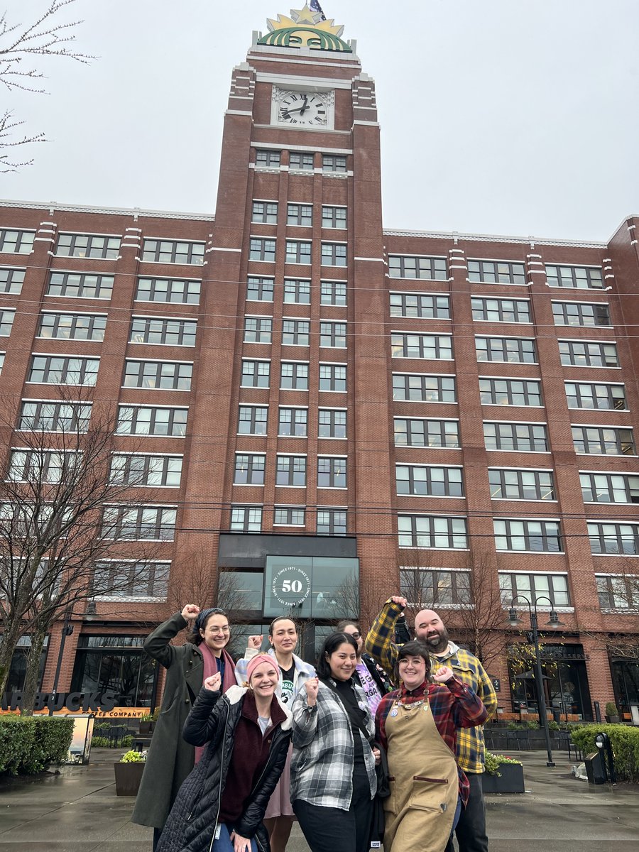 Y’all…we now have a union store INSIDE Starbucks Headquarters in Seattle!

Partners at the SoDo Reserve store voted UNION YES - just HOURS after we announced that 98% of SBWU baristas authorized to strike if necessary.

Our union is strong - and ready for whatever it takes 🔥