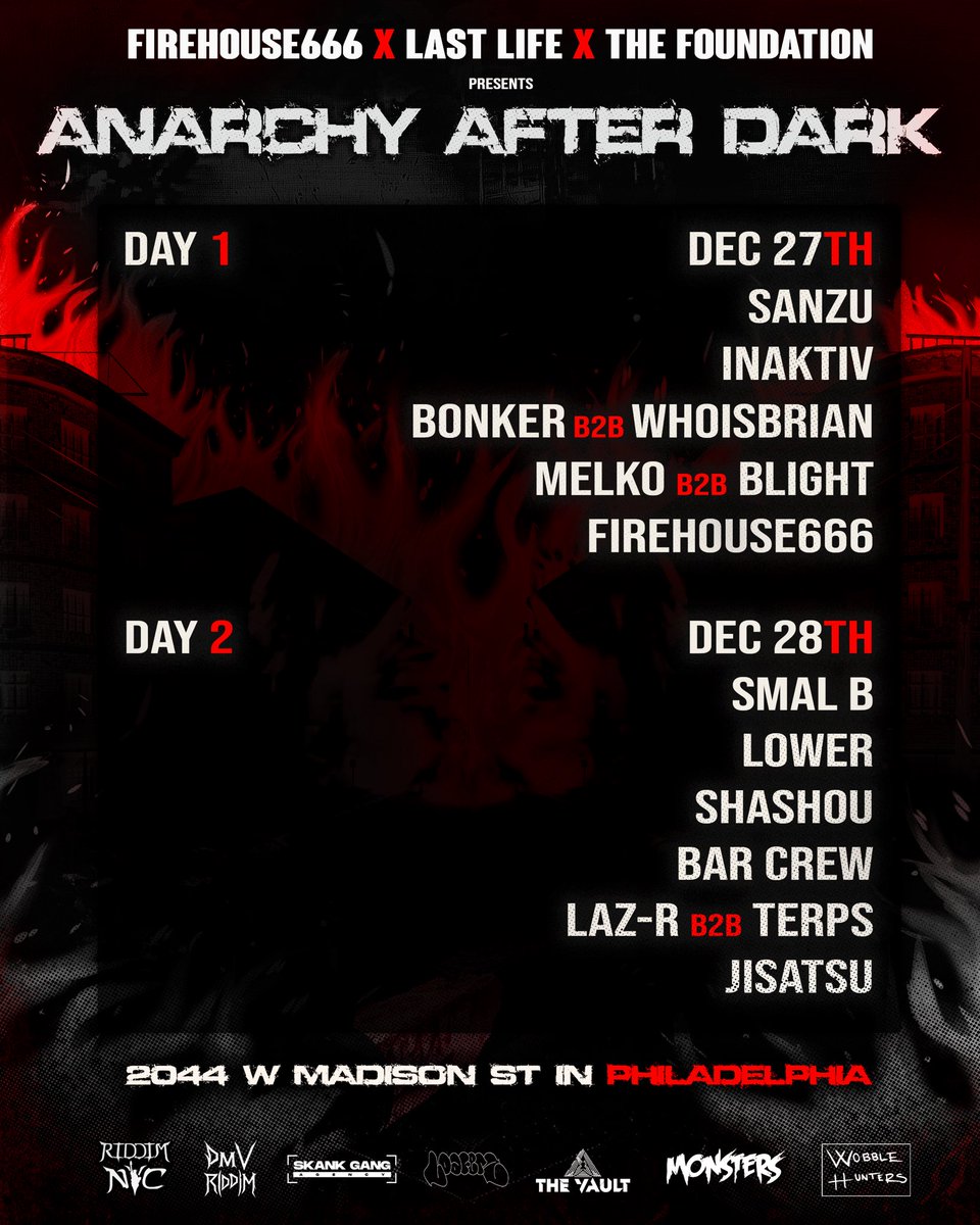 Who’s ready for these unofficial hijinks afters?!? 

Tix: eventbrite.com/e/anarchy-afte…