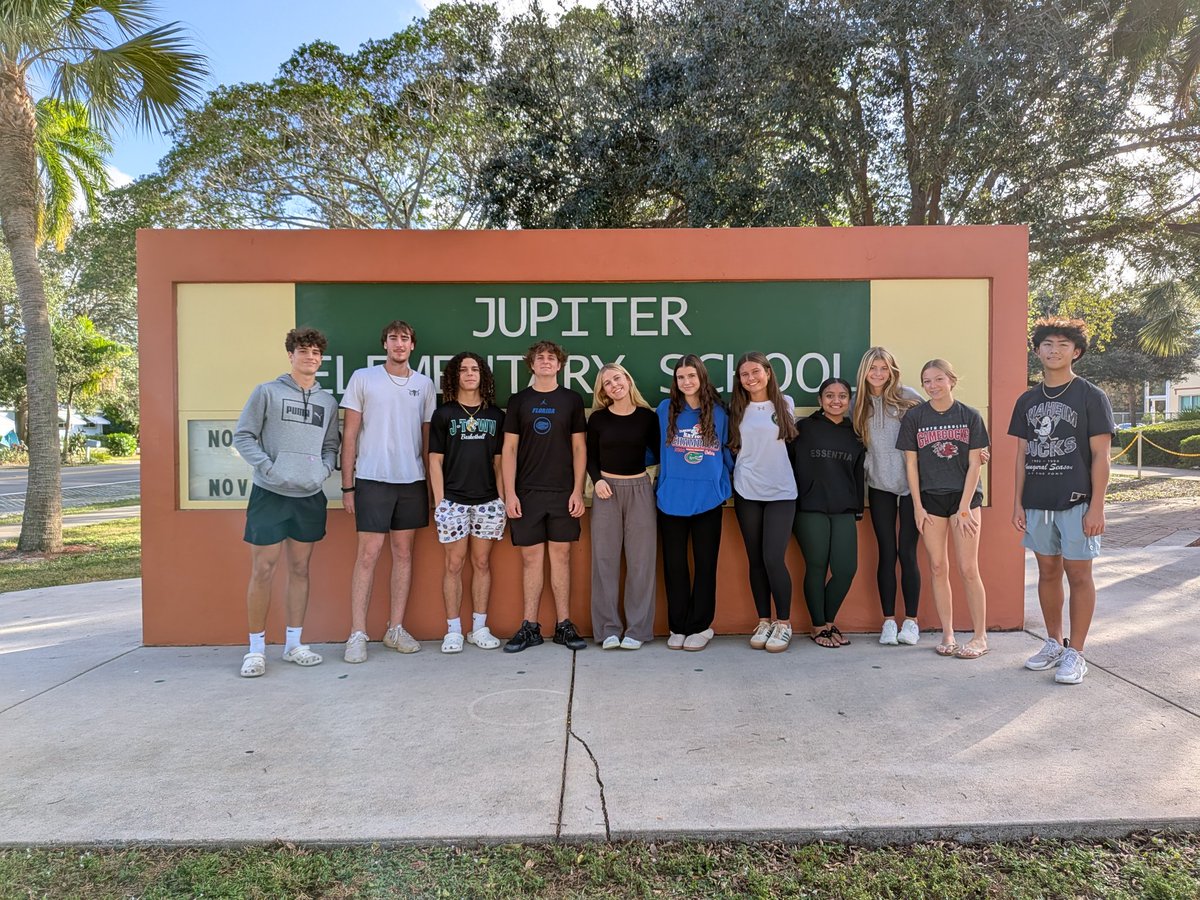 Thankful for <a href="/jupiter_high/">Jupiter High School</a> c/o 2027 President Kailey Jenkins (and Mrs. Jenkins) for partnering with us (<a href="/jhs_wam/">JHS Warrior Athlete Mentoring Club</a>) to bring a day of fun and some gifts for after care students at <a href="/JupiterElem/">Jupiter Elementary</a> <a href="/JupiterElemPBC/">Jupiter Elementary PBC</a>