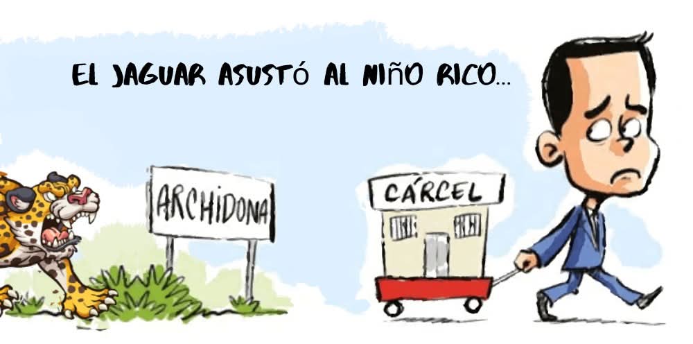 ApawkiCastro's tweet photo. El niño rico de Daniel Noboa fue asustado por el jaguar de la Amazonía 😁

#NoALaCarcel #Archidona https://t.co/fJvV4MXeCc