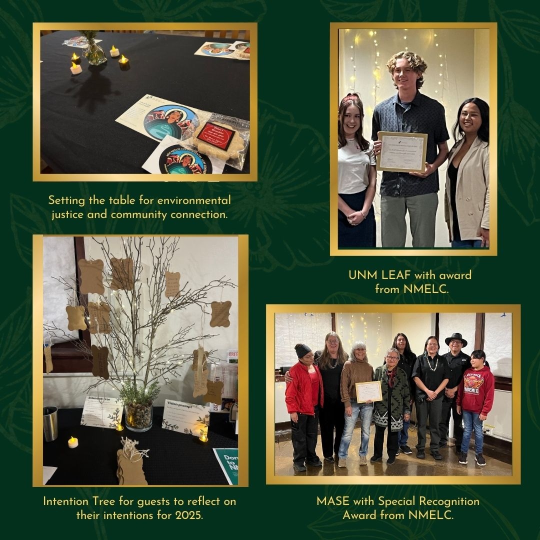 NMELC's tweet photo. Thank you to everyone who joined us for the Environmental Justice Awards! Your support made the evening unforgettable as we honored champions of justice. 

Together, we’re building a healthier, more equitable future for New Mexico. 💚 #EnvironmentalJustice #CommunityPower https://t.co/RFlCo2HQYQ