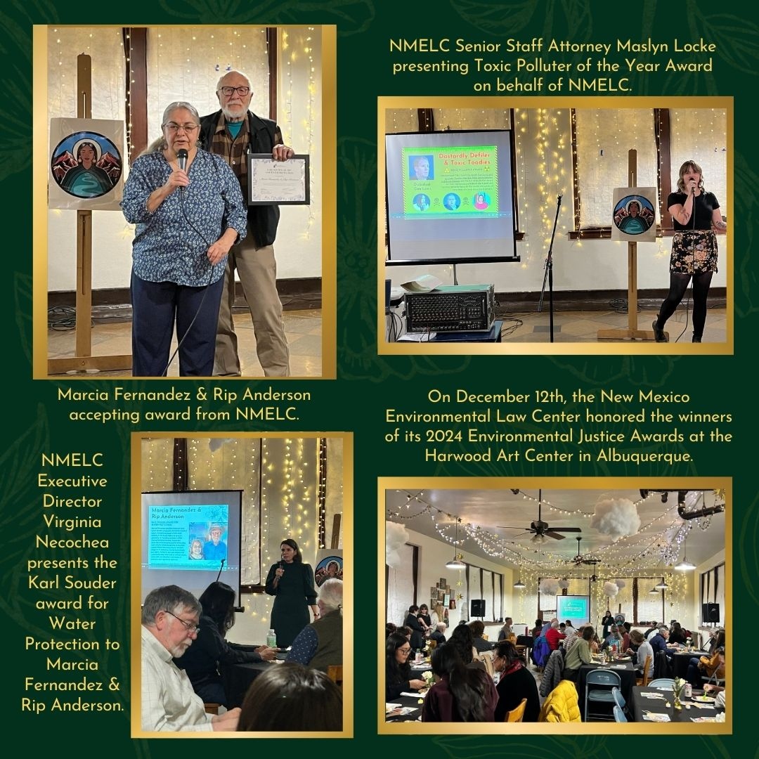 NMELC's tweet photo. Thank you to everyone who joined us for the Environmental Justice Awards! Your support made the evening unforgettable as we honored champions of justice. 

Together, we’re building a healthier, more equitable future for New Mexico. 💚 #EnvironmentalJustice #CommunityPower https://t.co/RFlCo2HQYQ