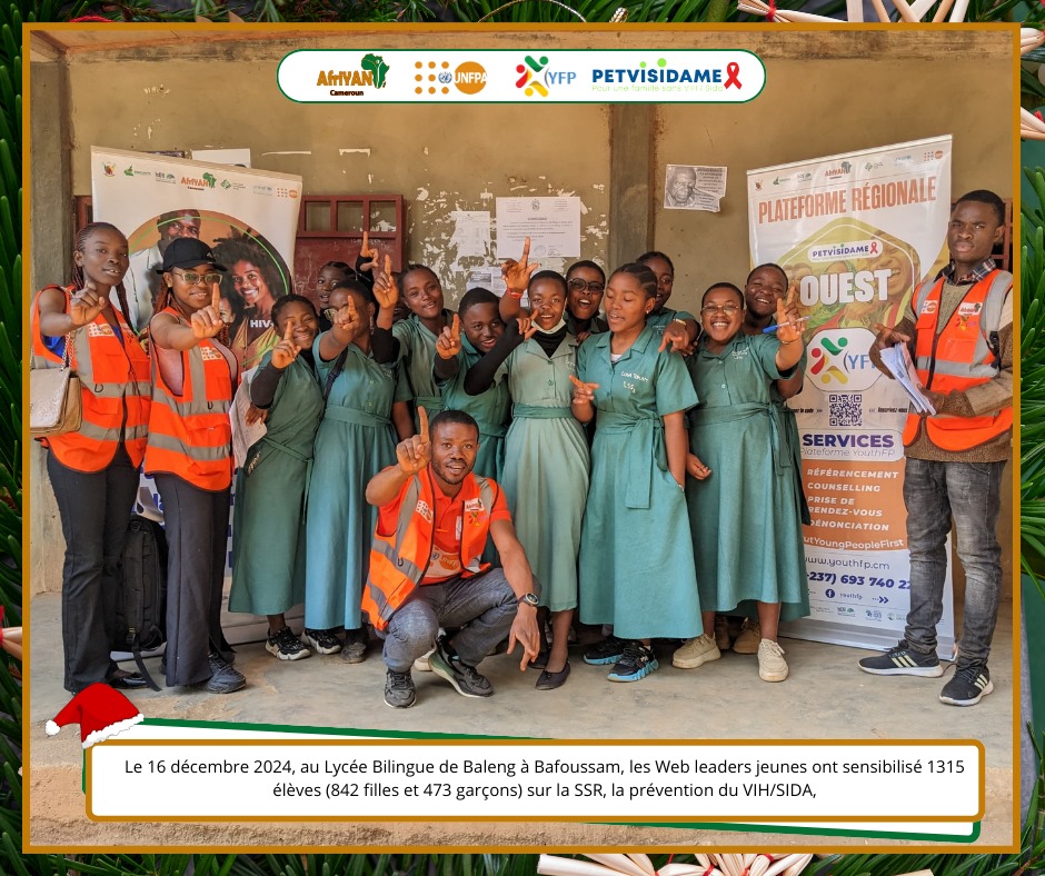 AfriYAN_Camer's tweet photo. Empowering Youth in West Region, Cameroon!
#WesternWebInfluencers hosted a vital health sensitization session at GBHS #Baleng,reaching 1315 students. We focused on #HIV/AIDS prevention,#PTMCM, #SRH, #FP, early pregnancy prevention, and #GBV.

#PETVISIDAME
#YouthFP
@bodyright https://t.co/55uUnCjuCV