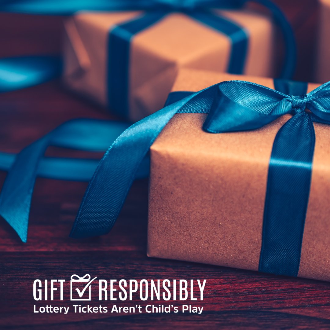 PlaySmartOLG's tweet photo. This holiday season, #GiftResponsibly. Lottery tickets aren’t for kids. https://t.co/CBI0KG3TCE
