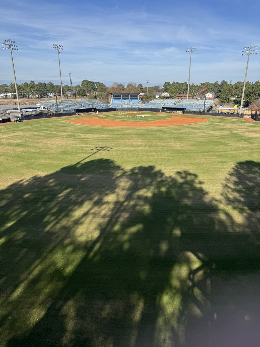 Another day of getting JP right for the Spring! Got 3B plug repaired, edged up, and the batting cage tightened up!