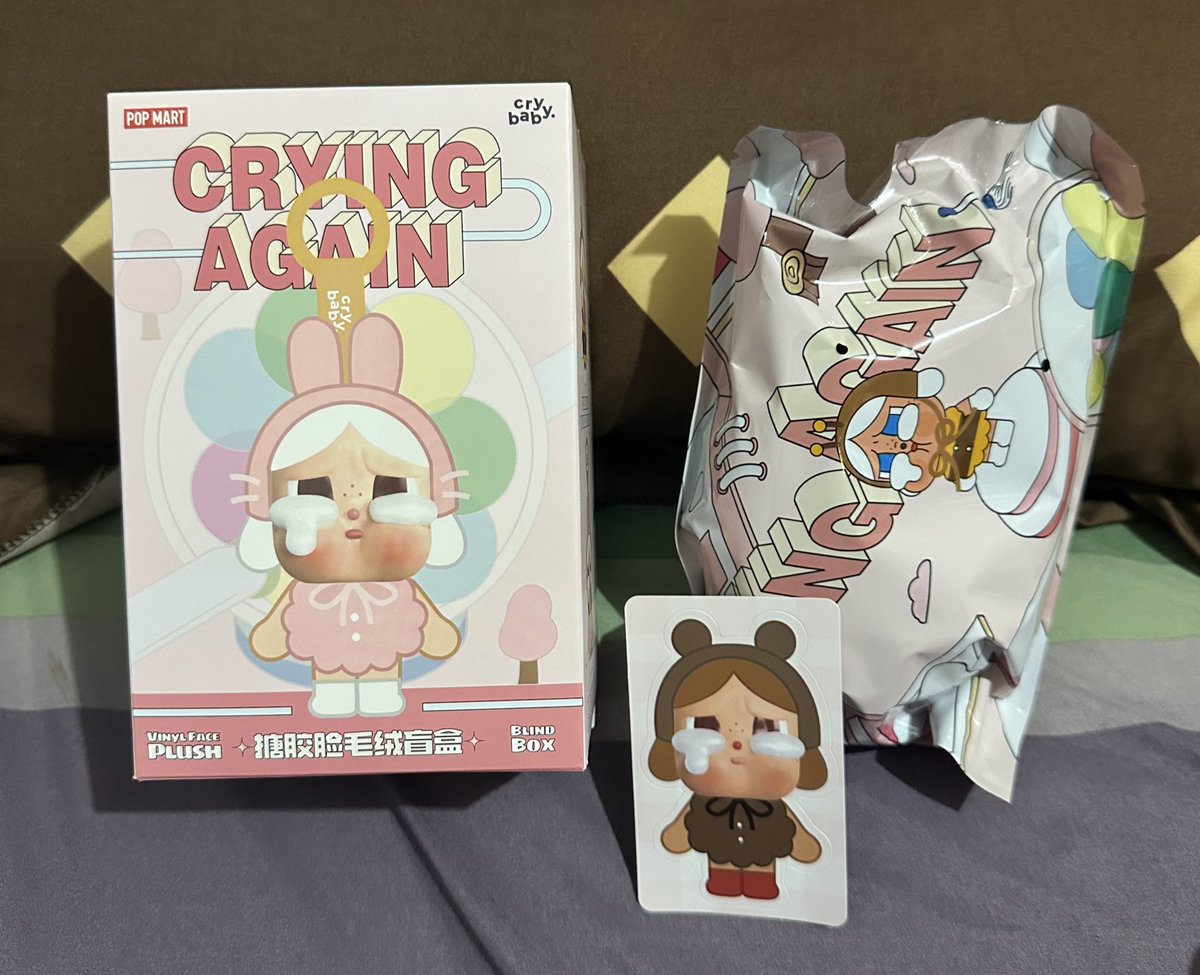 nessiueo's tweet photo. WTS want to sell
POP MART CRYBABY CRYING AGAIN SERIES VINYL FACE PLUSH

Love Makes Us Cry (Bear)

Ready on hand, foil sealed 
Bisa via toko oren, dm for price https://t.co/opRgvPImlW