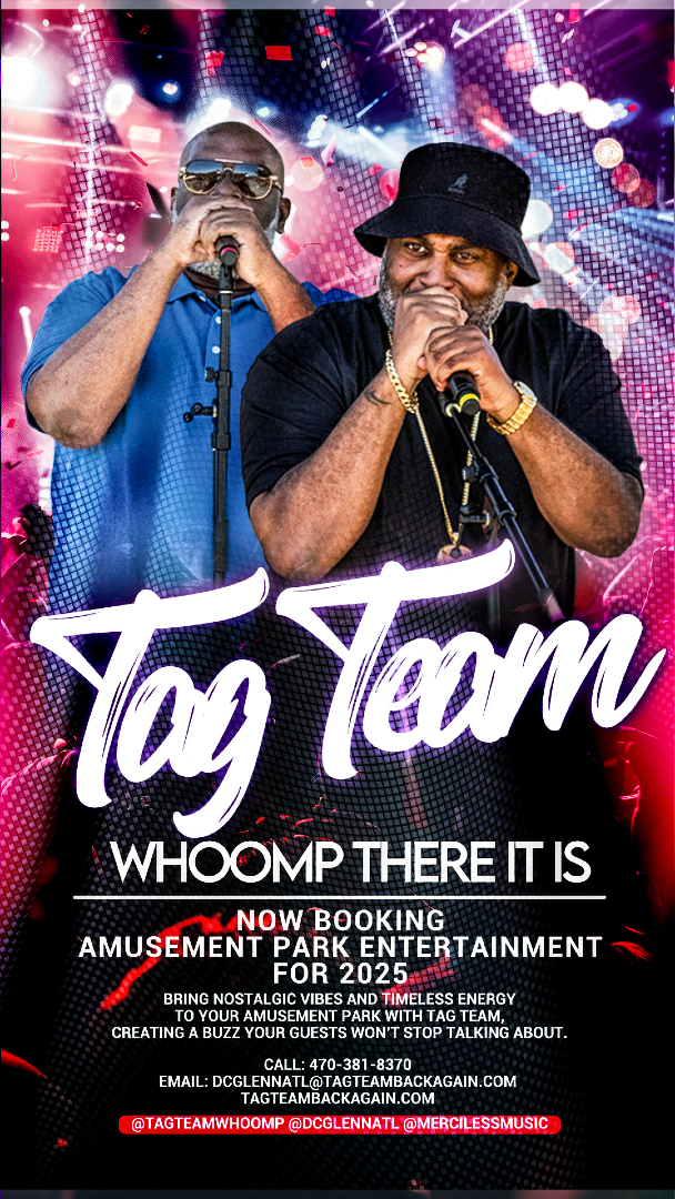 DC Glenn aka DC The Brain Supreme of Tag Team (@dcglennatl) on Twitter photo Now Booking Amusement Park Concerts for 2025! Bring the legendary Tag Team to your stage & watch the crowds go wild. High energy & unforgettable moments await.
📞 470-381-8370 ✉️ dcglennatl@tagteambackagain.com
tagteambackagain.com/whoomp-there-i…
<a href="/tagteamwhoomp/">Tag Team Whoomp There It Is</a> <a href="/dcglennatl/">DC Glenn aka DC The Brain Supreme of Tag Team</a> <a href="/mercilessmusic/">Merciless Music</a> Now Booking Amusement Park Concerts for 2025! Bring the legendary Tag Team to your stage & watch the crowds go wild. High energy & unforgettable moments await.
📞 470-381-8370 ✉️ dcglennatl@tagteambackagain.com
tagteambackagain.com/whoomp-there-i…
<a href="/tagteamwhoomp/">Tag Team Whoomp There It Is</a> <a href="/dcglennatl/">DC Glenn aka DC The Brain Supreme of Tag Team</a> <a href="/mercilessmusic/">Merciless Music</a>