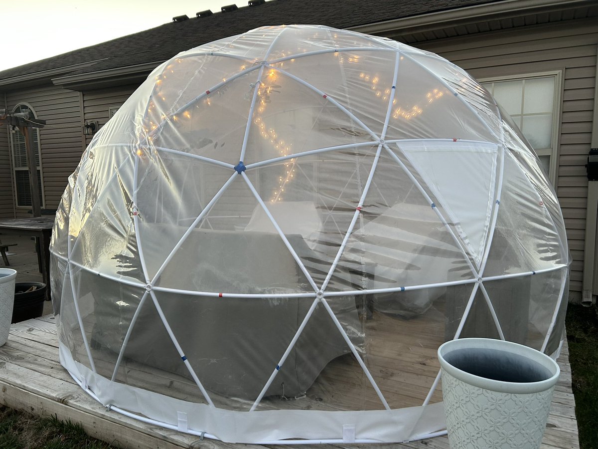 storiedhome's tweet photo. Sneak peek of my Fort Night with @ryanlemond. We just got it all put together today!!! And no, we don’t play Fortnite. More to come. It’s going to be SO BEAUTIFUL!!!! #igloodome #fortnight #builtafort #TheHoliday https://t.co/dPpmZgGnL0