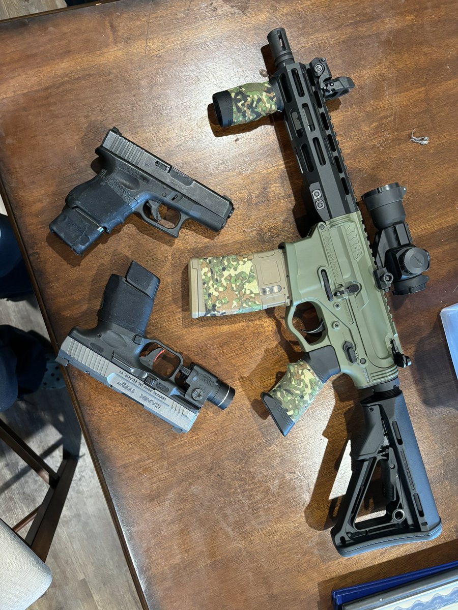 Deewrightway95_'s tweet photo. What your gun collection look like? #Glock #Canik #ARP15
Gunday Funday https://t.co/gS7AyeT81a