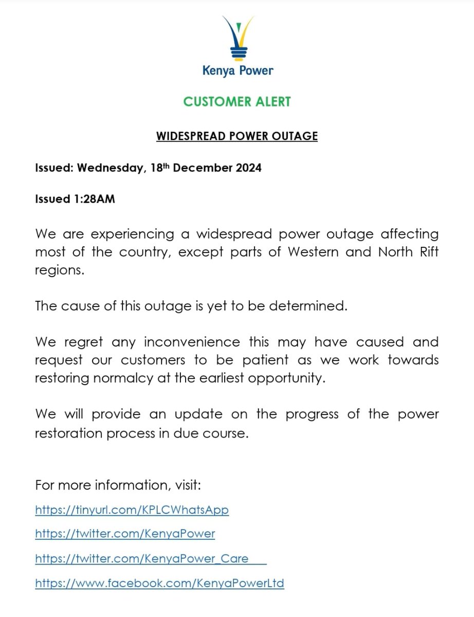 Kenya Power (@kenyapower_care) on Twitter photo 