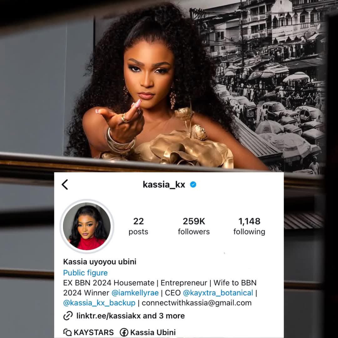 Talkexclusive_B's tweet photo. Reality Tv star,  Kassia Finally Gets Verified On Instagram. 
Congratulations to her 🙌

#BBNaija #trendingpost #BBNaijaNoLooseGuard https://t.co/Z12mVdDRx6