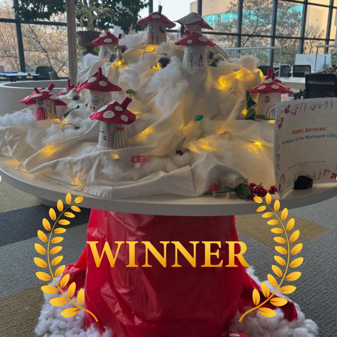A big congratulations to the winner of our table decorating contest: the Public Services unit!

Thank you to all of our until for their work to create fun and festive decorations!