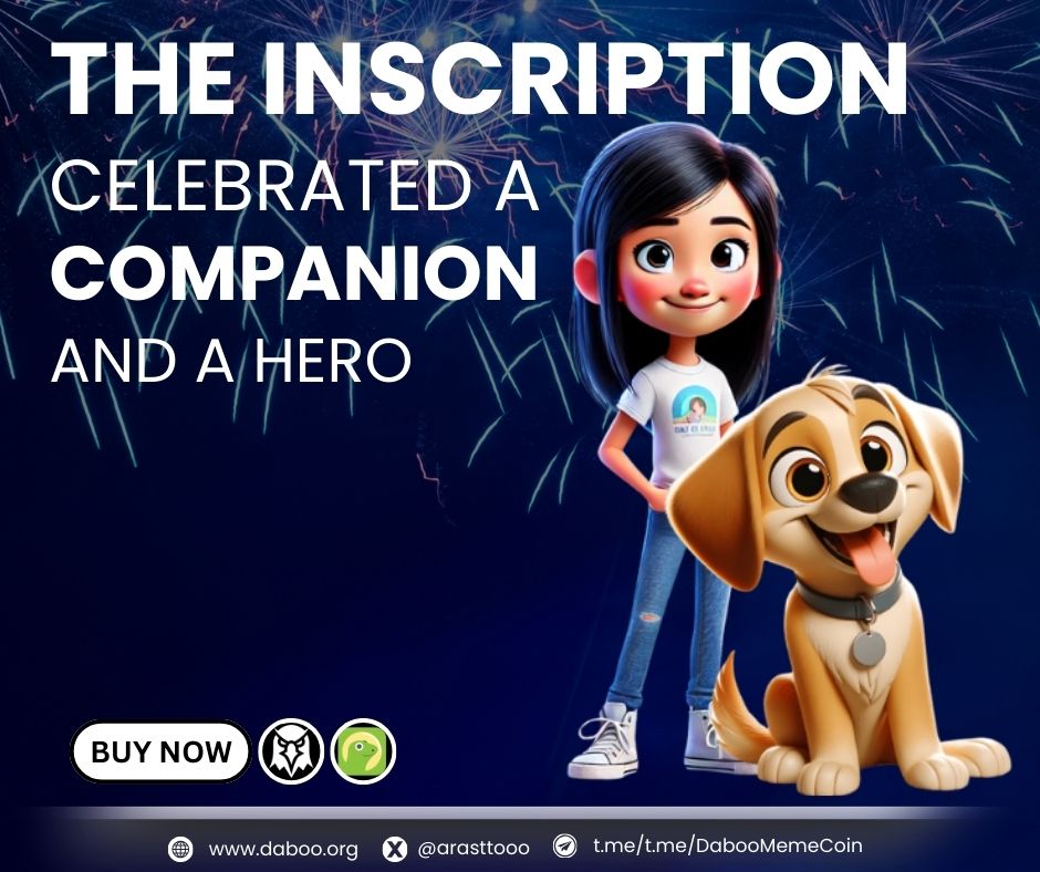 ibnybatoota's tweet photo. @Evecoins ✨ "The hero we celebrate, the companion we cherish." ✨
A friend who stood by through it all, making every moment unforgettable.
🐾 Celebrate Daboo's legacy and join the journey!
🌐 Join the community: 
➡️https://t.co/f3qfUACNff
🪙  https://t.co/l1q3hjpjmD
#DabooMemeCoin https://t.co/SyKPxHK2i4