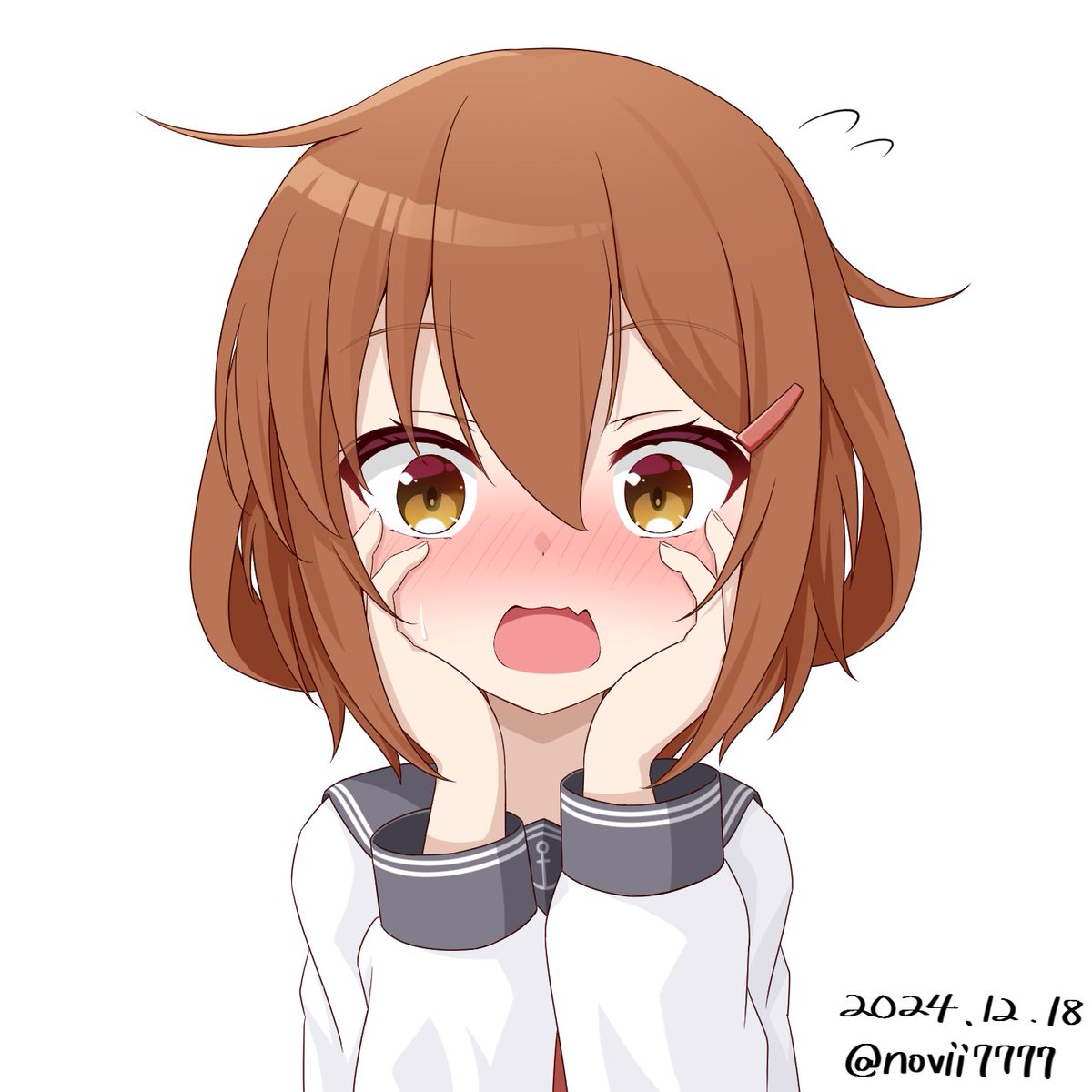 赤面雷
#艦これ #艦隊これくしょん 
#雷 