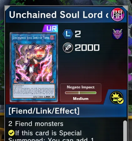 UntappedYGO's tweet photo. 📈 New Feature: Card Impact Stats!

🔹 Understand a card's winrate based on whether it’s negated or not
🔹 Visualized as a range indicator, see the impact and decide what to target with hand traps or disruptions!

Download the Untapped Deck Tracker and level-up your Trap game! https://t.co/sbx3aweluC