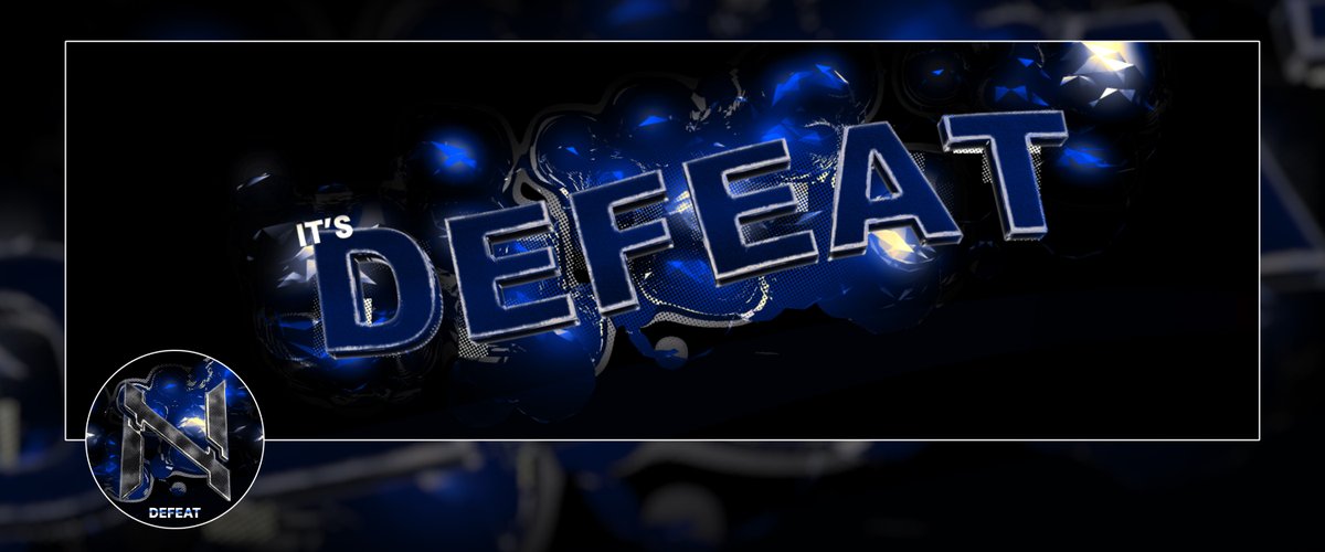 Revamp for <a href="/ItsDefeat/">Defeat</a>. Tried something new, happy with how it turned out. Alternate color in the first reply. 
HD: behance.net/gallery/205595…