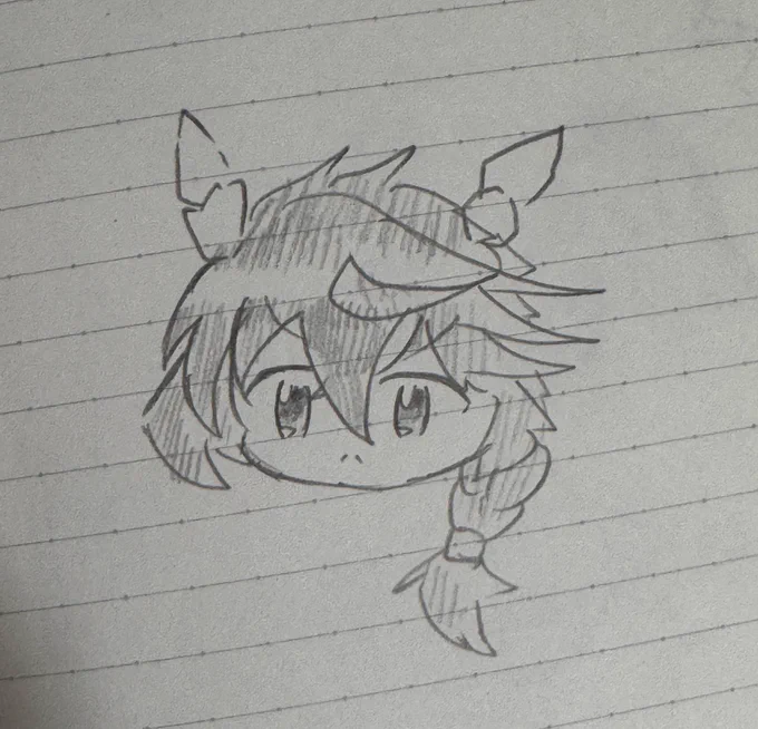 部屋にあったノートから3〜4年前に描いたシェフィちゃん出てきた今と比較すると色々と違いすぎる 