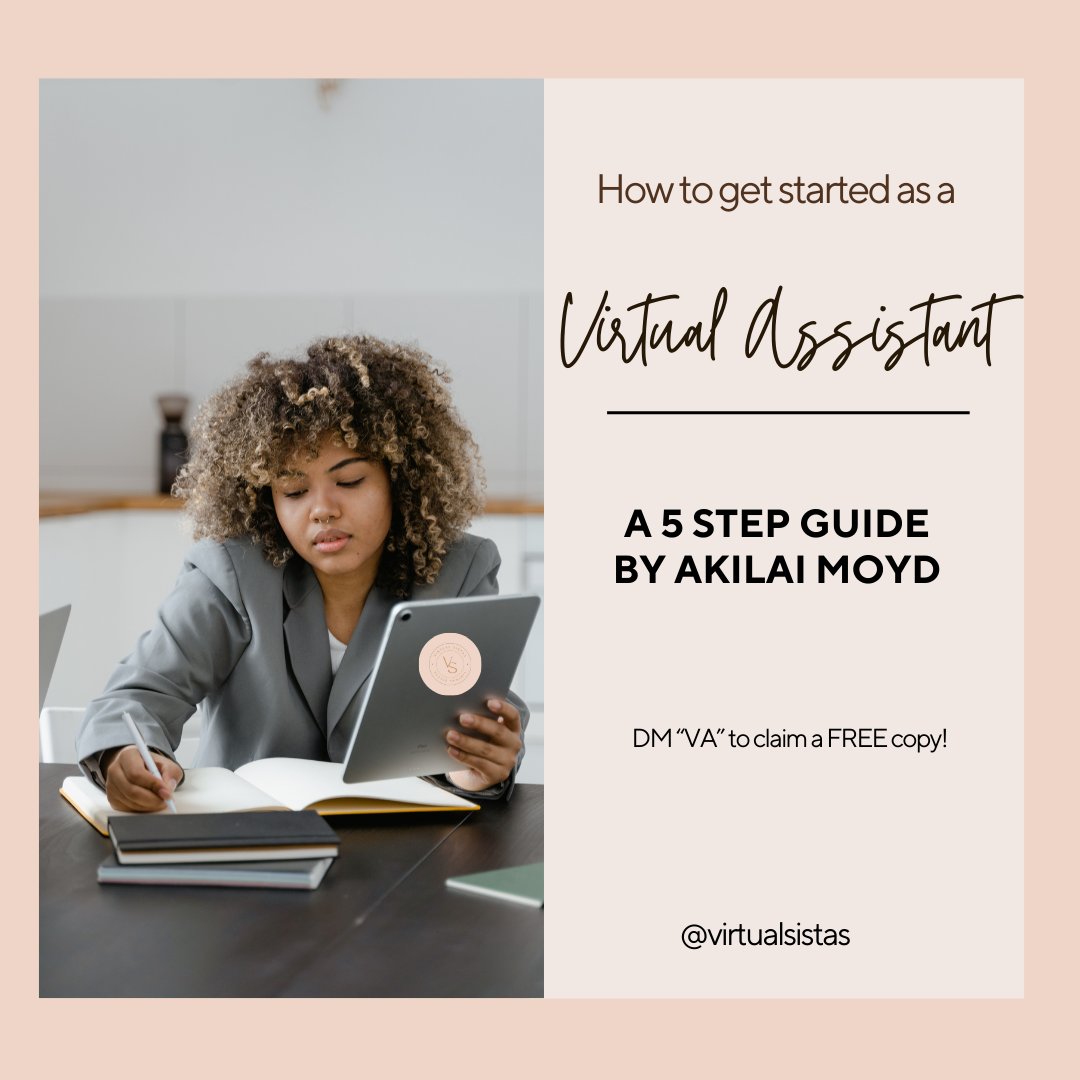 virtualsistas's tweet image. How to start your career as a Virtual Assistant
.
This 5 step guide will lay the foundation of your VA career and you can start landing clients TODAY!
.
Comment “VA” to claim your FREE copy!
.
.
#Virtualsistas #OnlineProductivity #RemoteHelp #OutsourceWork #VAExpert
