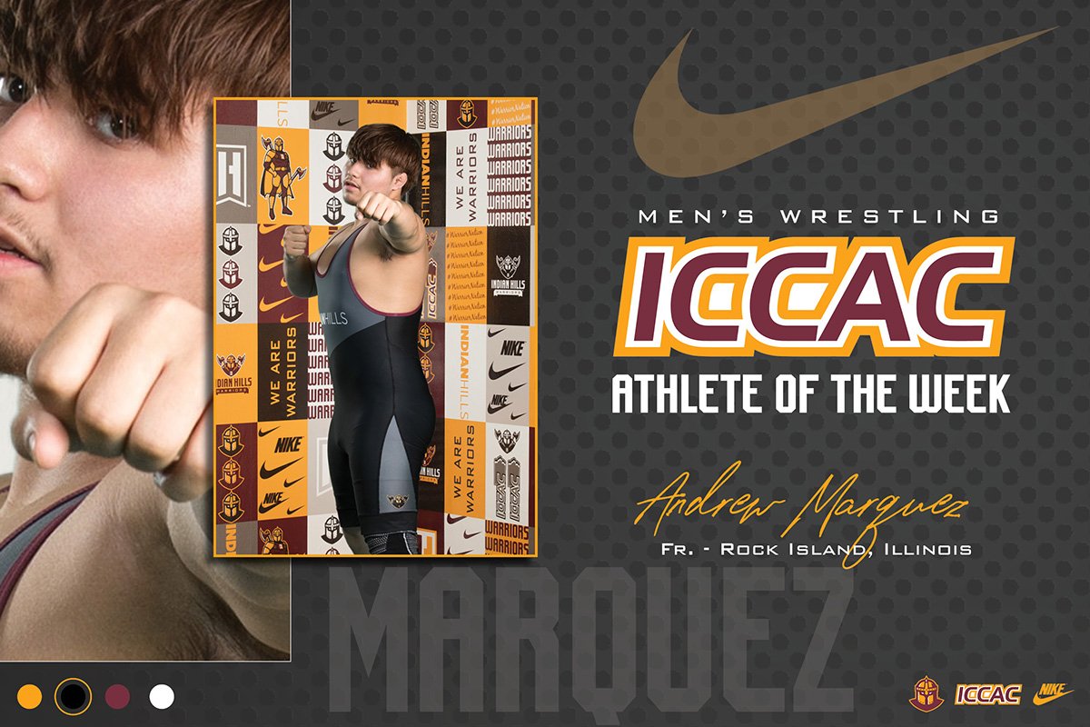 Deontae Forest and Andrew Marquez took home individual titles at the ultra-competitive Art Kraft Memorial Tournament for <a href="/IHCCWrestling/">Indian Hills Wrestling</a> 👏 

The duo have been named this week's <a href="/ICCACSports/">ICCAC Sports</a> Athletes of the Week!

🗞 indianhillsathletics.com/sports/wrest/2…
