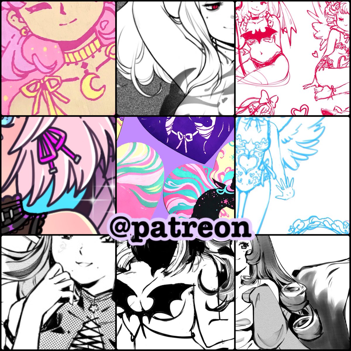 Posted quite a bit this month on P@treon 💜 🥰 tiers as low as $3 💖 