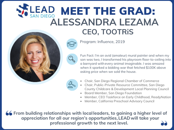 LEADSanDiego's tweet photo. π This month's #MeetTheLEADGrad is Alessandra Lezama (19)! From the boardroom and beyond, Alessandra is LEADing San Diego forward. https://t.co/dkZgxLMglp