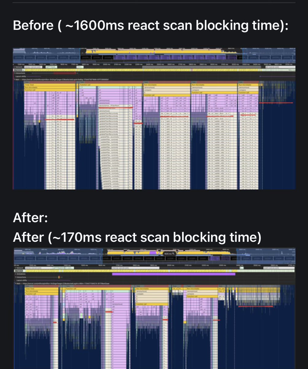 aidenybai's tweet image. react scan perf improvements soon (10x faster)