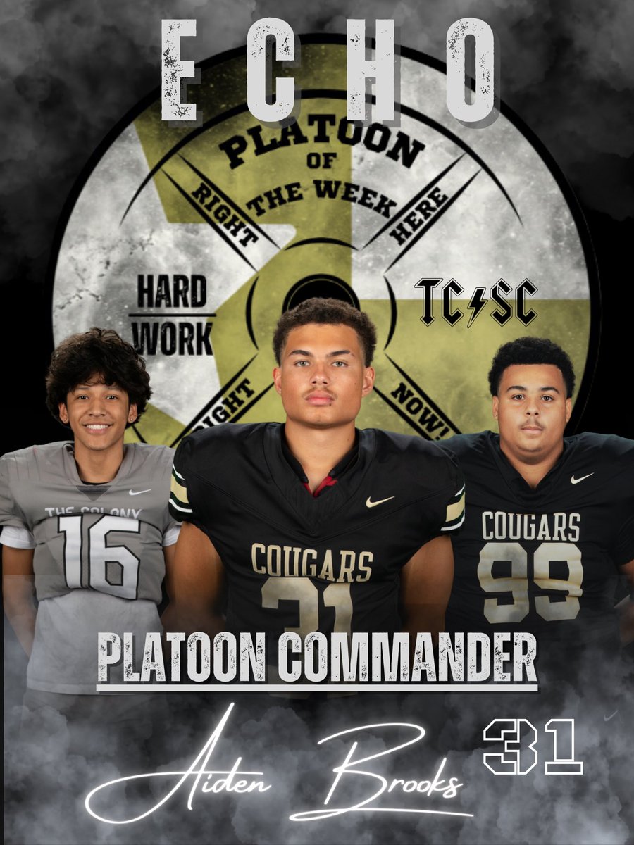 Week 3 platoon of the week | Echo Platoon 

Led by two senior leaders <a href="/vNumber_11/">Aiden Brooks</a> and <a href="/Anthonylove2026/">Anthony “Ant” Love</a>