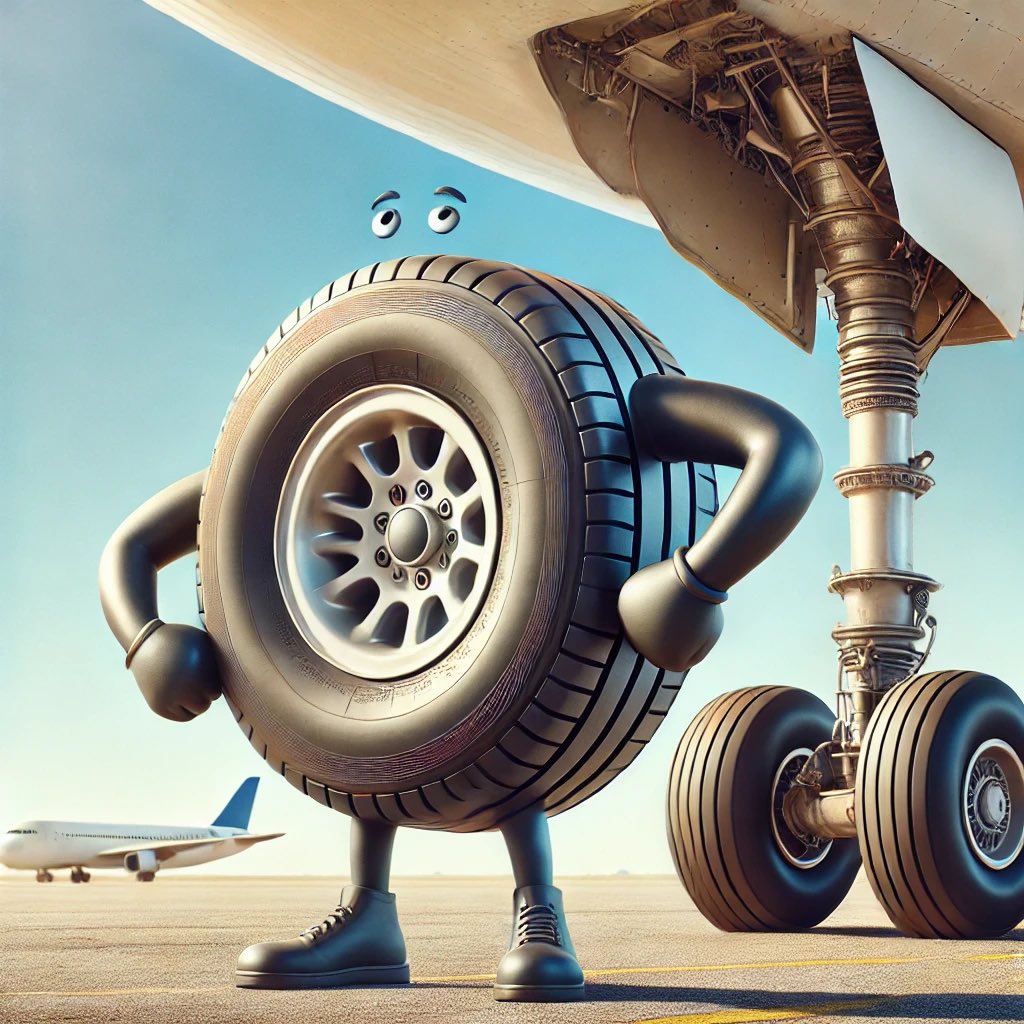 bigboguspodcast's tweet photo. TISK (Things I Should Know):

Most airplane tires are inflated to 6 times the pressure of a car tire and can handle landings at speeds over 170 mph. So yeah, they’re tougher than they look.

#TISK #AviationFacts #LIFESTYLE https://t.co/CjYLTGwMnJ