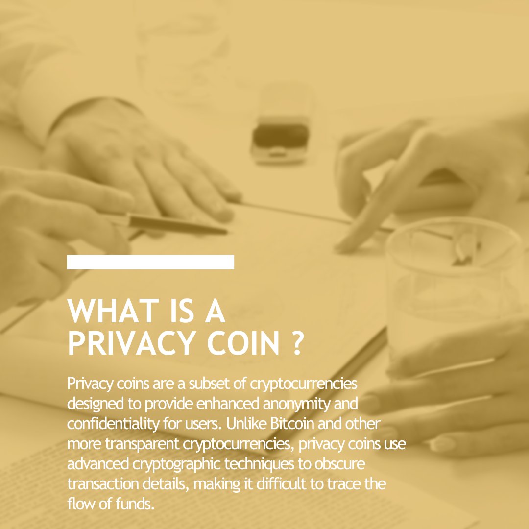 CryptoAustralia's tweet photo. Ever heard of Privacy Coins? 🔒💰 Unlike Bitcoin, these cryptocurrencies are designed to enhance anonymity by obscuring transaction details with advanced cryptographic techniques. Perfect for those seeking extra confidentiality in the crypto world! https://t.co/aroG860jY4
