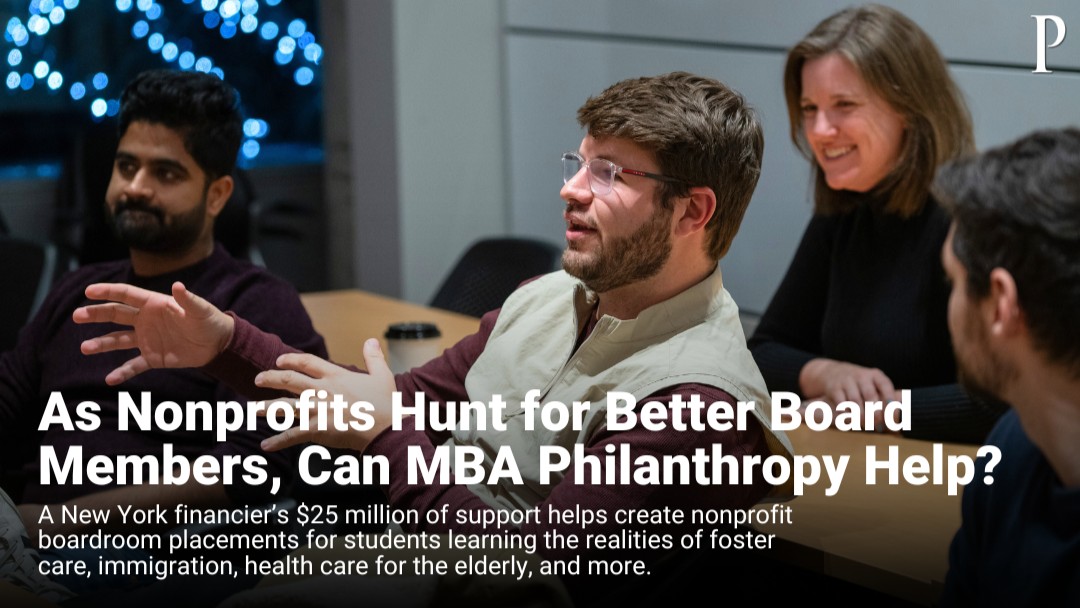 It's never easy for nonprofits — big or small — to build the high-quality governing boards that they deserve. But what if America's top business schools tried harder to prepare new generations of MBAs for such service? <a href="/GeorgeAnders/">George Anders</a> reports:
phlnthrp.com/3VM9bGX