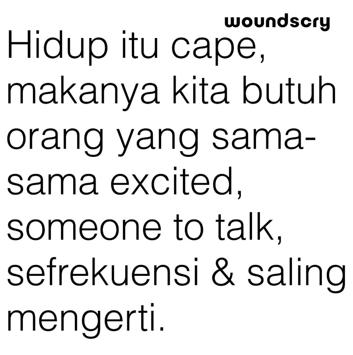 jangan mau excited sendiri