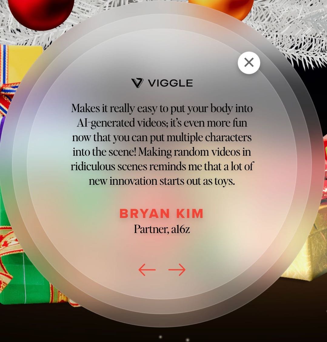 ViggleAI's tweet image. Thank you for the mention, Bryan &amp;amp; @venturetwins!

We 🫶 you too! 

#Viggleai #hashtagsaredead (?) #ai16z #AIart