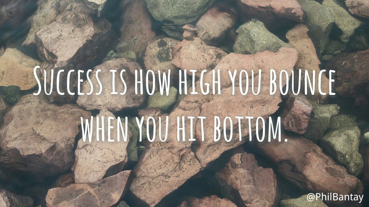 When you're at your lowest, there's nowhere else to go but up!