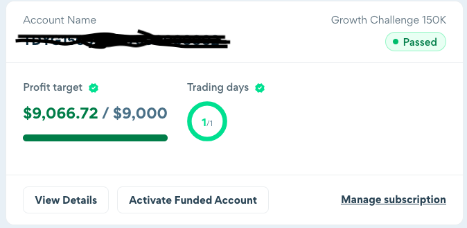 QuestTrades's tweet photo. Smacked that profit target today @TradeifyFunding https://t.co/gWM3sYcbjO