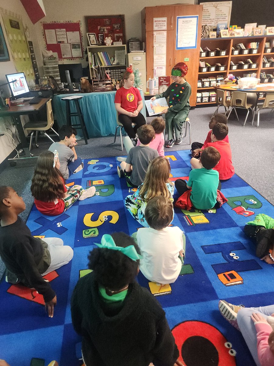 We enjoyed a story today from some Pride Council elves as well!