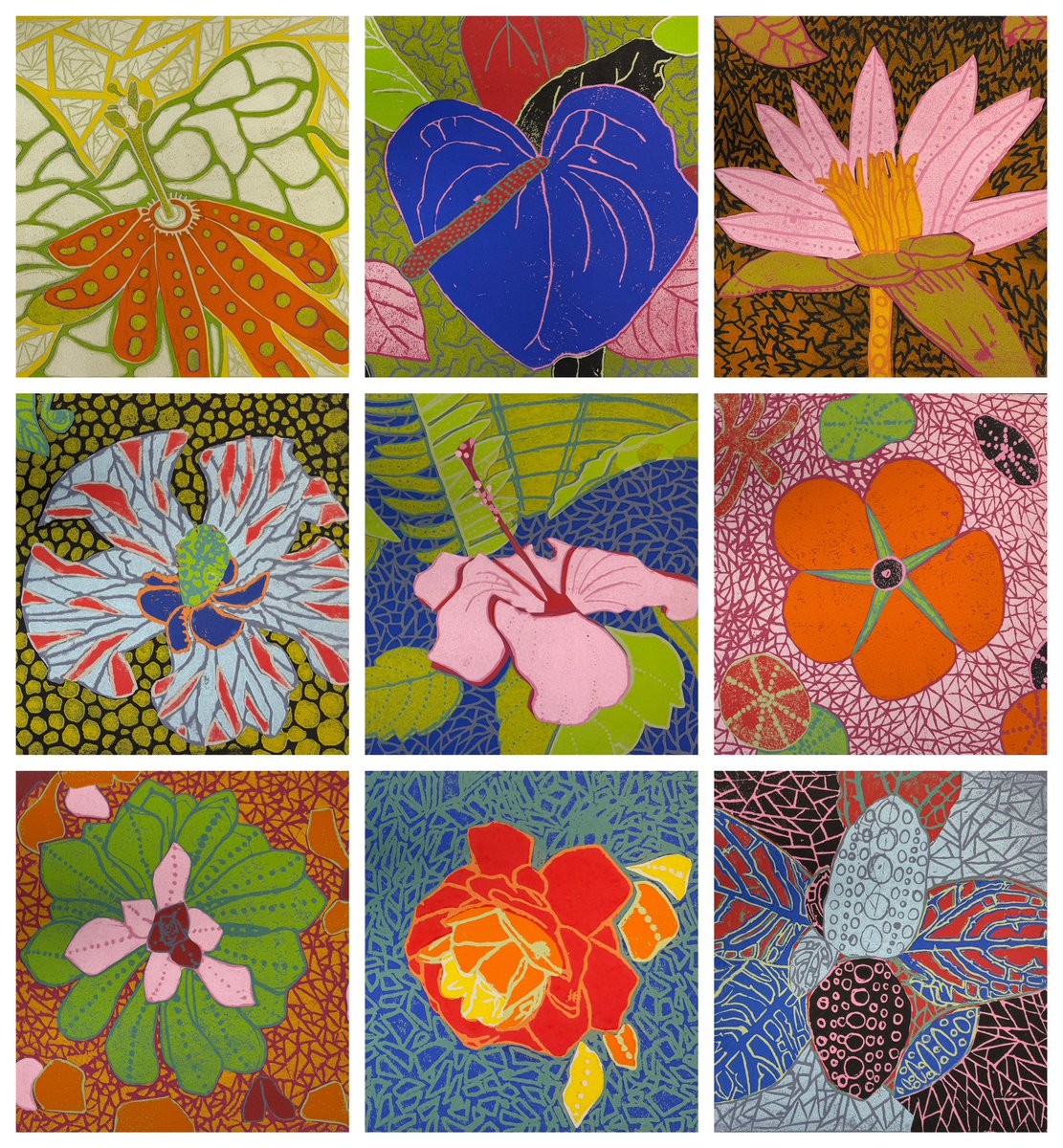 We love these fantastic collaged prints created by our #Year10 #KS4 #GCSE #Art pupils inspired by the artist Yayoi Kusama. Great work, boys! Well done! #proudteacher #loveteaching