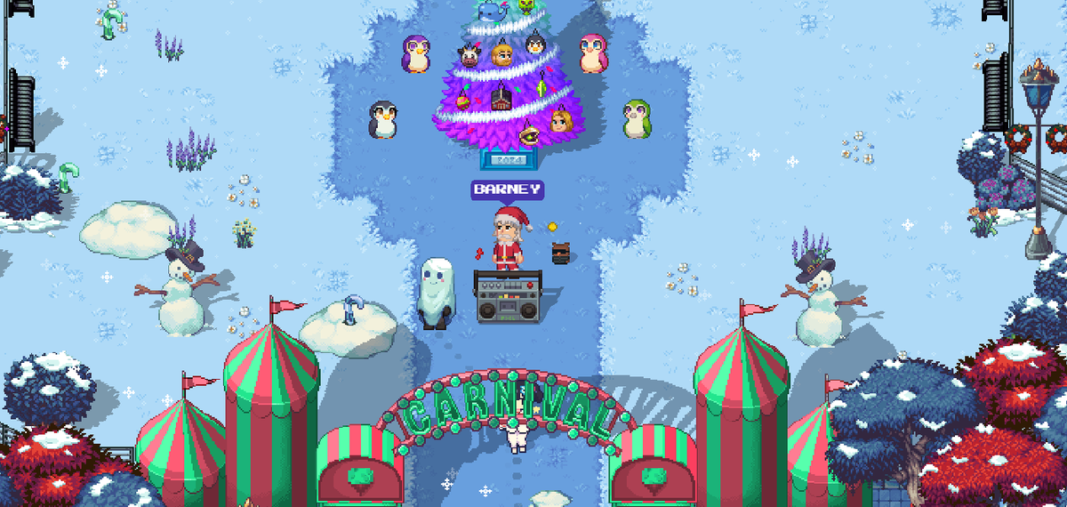 Sebitah_Arg's tweet photo. CARNIVAL TIMEEE!! :D

Muchos eventos
Tematicas navideñas
Pinguinos :D
Pixels Dungeons
Guild Wars

Hay de todo para hacer en pixels!! imposible aburrirse 😃

#pixelsCreator https://t.co/AzoHph5aFo