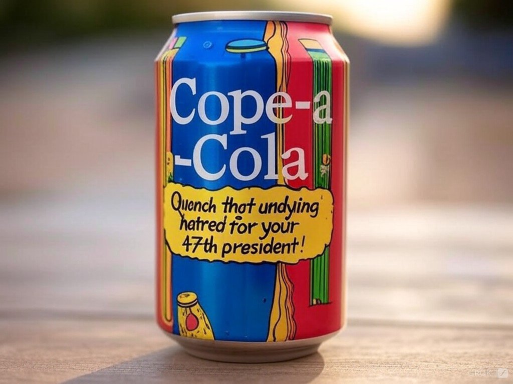 the3rdbreath's tweet image. Attention leftists!! Are you tired of being an angry, foul-smelling, useless, cheeto-dust-covered idiot hell bent on social acceptance by the other members of your cult?  

Well, suck no more!

Introducing COPE-A-COLA! This salty, tepid, painfully bitter, yet wonderful beverage…