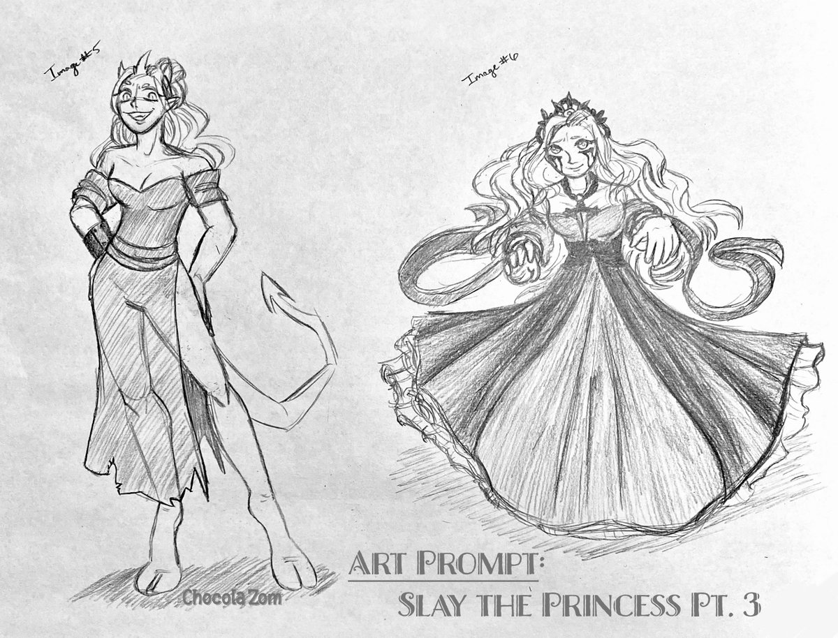 I drew some rough sketches of random art prompts my brother gave me. First prompt: Slay the Princess Pt. 3👑🗡️✨
#Slaytheprincess #slaytheprincessfanart #illustration #fanart #sketchart