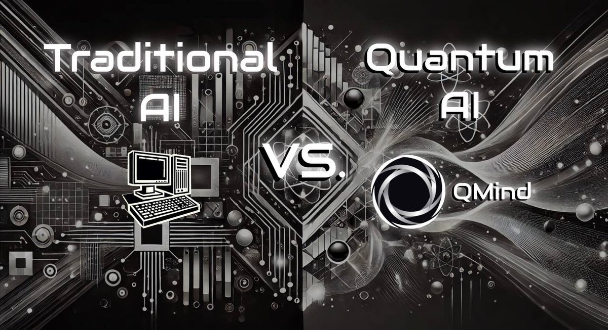 QMindProtocol's tweet photo. Traditional vs Quantum AI

Traditional AI processes historical data at extremely high speeds, with predictive capabilities limited solely to patterns derived from that data.

Quantum AI goes beyond this by embracing uncertainty. Leveraging nonlinear processing inspired by the principles of quantum mechanics, it integrates this uncertainty into its predictions with unprecedented speed and accuracy.

Quantum gives you Rapid Adaptation, Precision Insights, and Smarter Strategies.

Experience The Quantum AI with QMind Platform soon.

Releasing on Friday, December 20th.