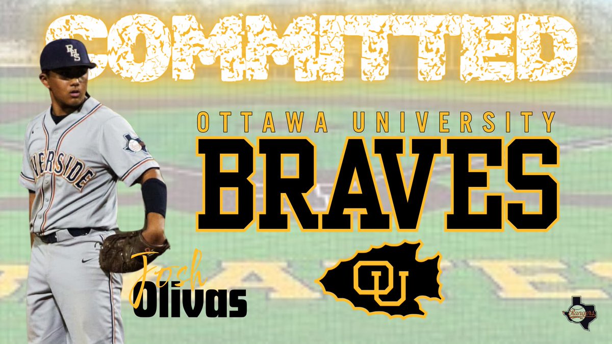 Joshua Olivas (@joshua_olivas64) on Twitter photo Im blessed to announce my commitment to play further my education and play baseball at Ottawa University. Thank you to my coaches, teammates, and family who have supported me throughout this journey. Go braves! ๐กโซ๏ธ <a href="/Ottawa_Baseball/">Ottawa Braves Baseball</a> <a href="/rhsrangerbsb/">Riverside Rangers Baseball โพ</a> Im blessed to announce my commitment to play further my education and play baseball at Ottawa University. Thank you to my coaches, teammates, and family who have supported me throughout this journey. Go braves! ๐กโซ๏ธ <a href="/Ottawa_Baseball/">Ottawa Braves Baseball</a> <a href="/rhsrangerbsb/">Riverside Rangers Baseball โพ</a>