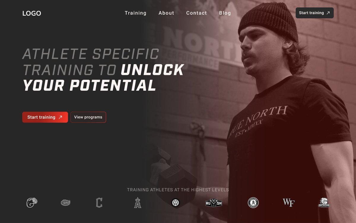 Lennon Richards (@lennonrichards_) on Twitter photo Hero of a WIP for my man <a href="/ConnerMorro/">Conner Morro</a> and his company <a href="/TrueNorth_SP/">True North Sports Performance</a>.
Love helping small businesses breathe new life into their brand. Beyond visual design, other highlights to this project include:
- integrating athlete in-take forms onto the site
- integrating payment Hero of a WIP for my man <a href="/ConnerMorro/">Conner Morro</a> and his company <a href="/TrueNorth_SP/">True North Sports Performance</a>.
Love helping small businesses breathe new life into their brand. Beyond visual design, other highlights to this project include:
- integrating athlete in-take forms onto the site
- integrating payment