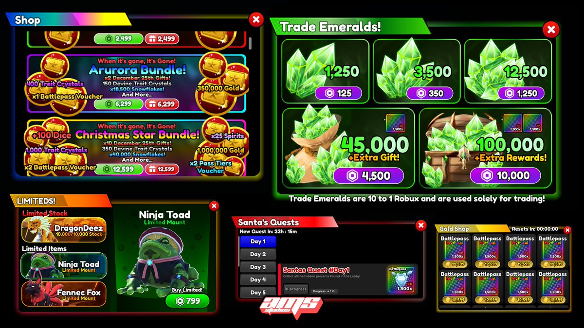 Some Released and Unreleased UI's I did for Anime Defenders
#uiuxdesign #RobloxDev #robloxart #RTC #robloxevent #RobloxUIs