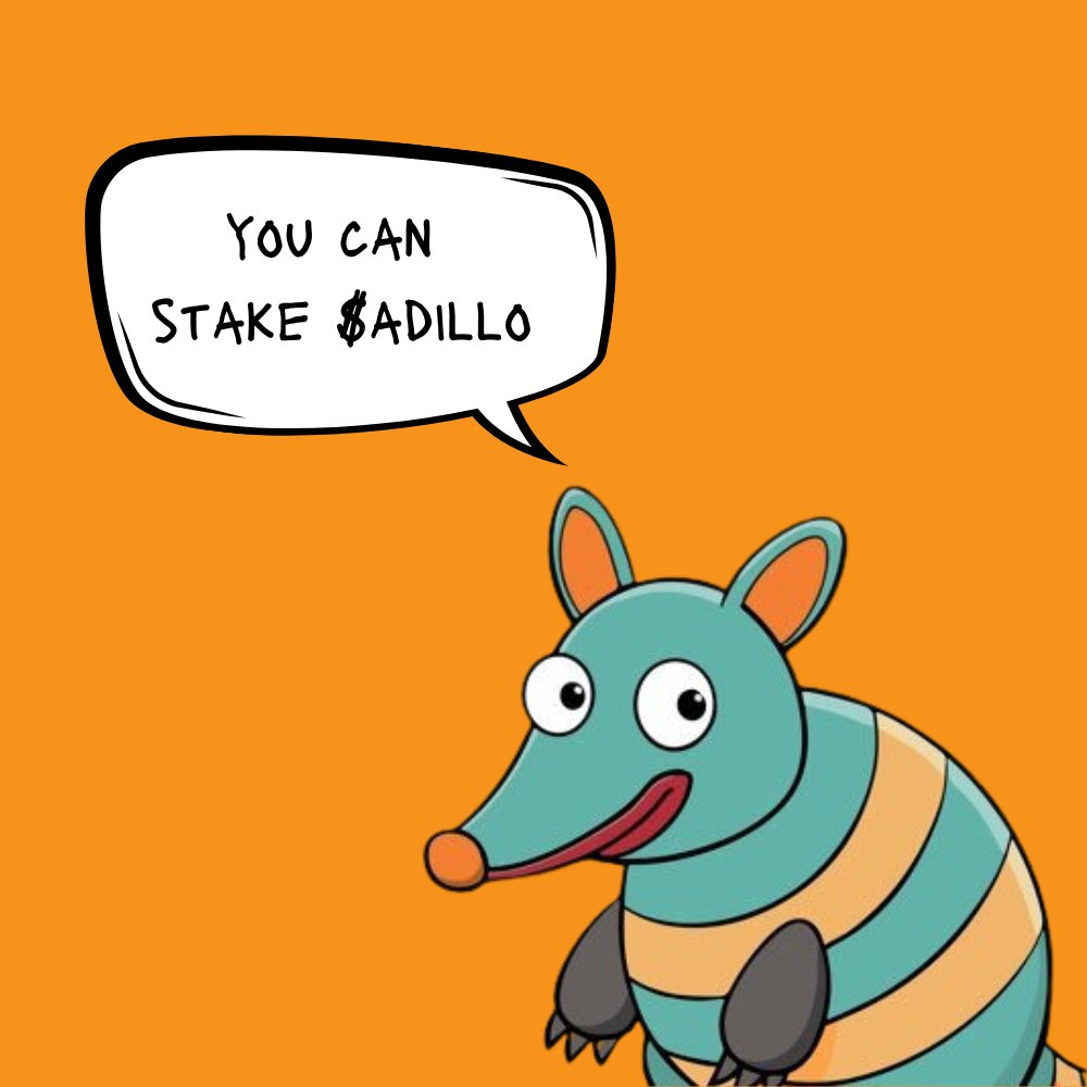 Where is the <a href="/adilloworld/">$ADILLO</a> Community?                 

Soon you can start staking $ADILLO for Bitcoin backed gains on the Just Network. ₿ 🚀