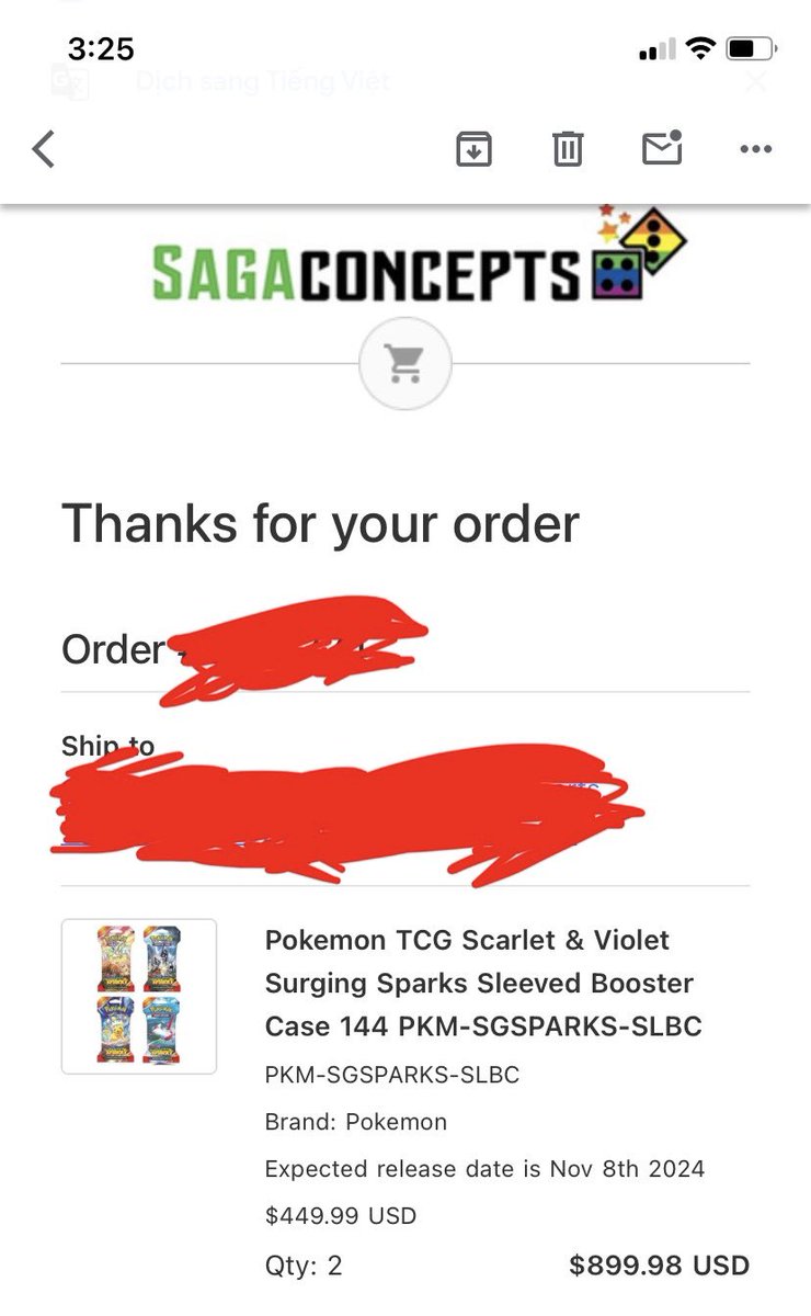 AweElectrohop's tweet photo. @SagaConcepts is totally a #Scam #ScamWarning #Pokemon #TCG #PokemonTCG https://t.co/ZnKeFiPKRu