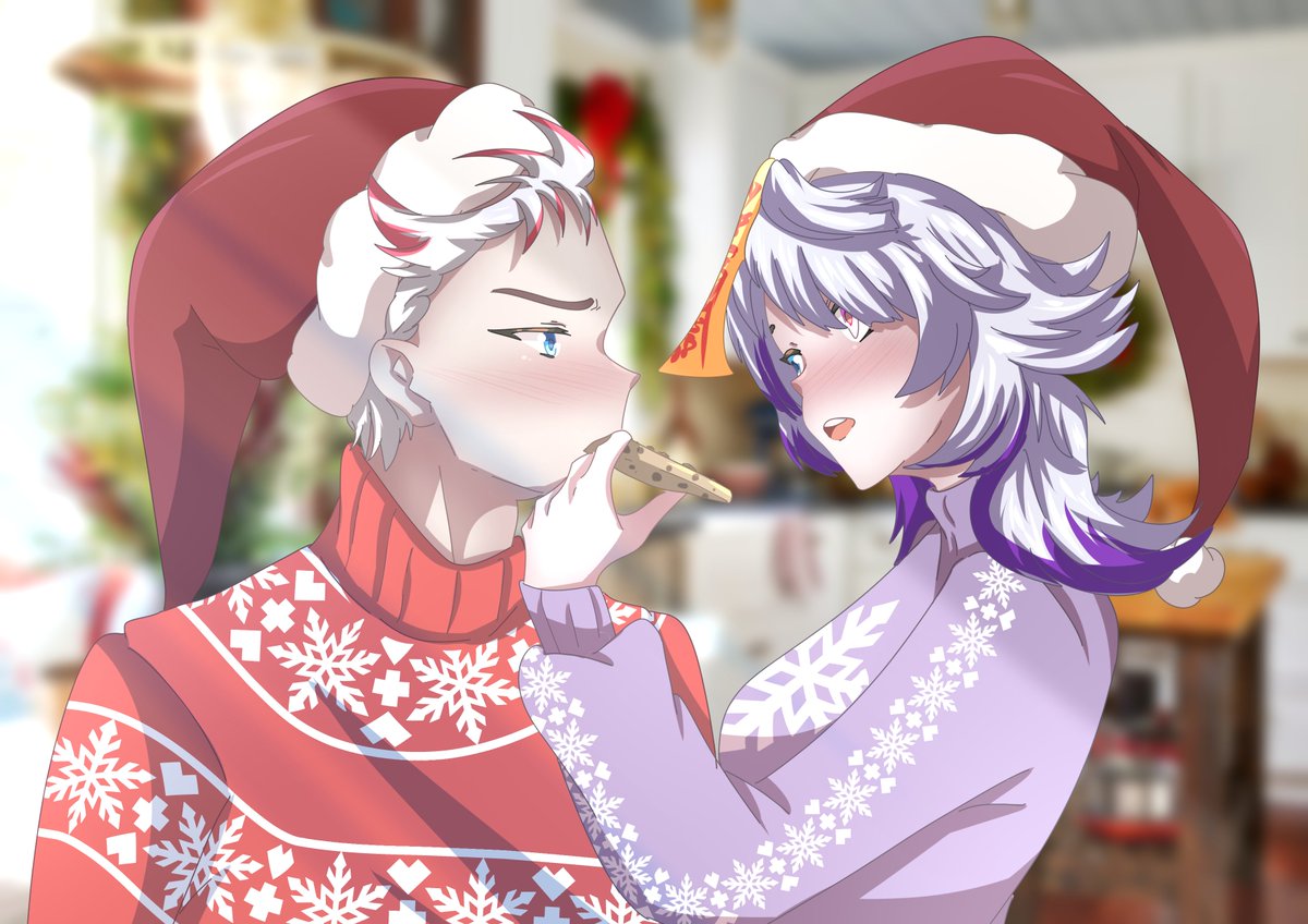 I hate sweets but i don't hate you 
Merry Christmas bozo

🎨@/TinyWitchUwU thank you  for the art piece and for doing it before Christmas