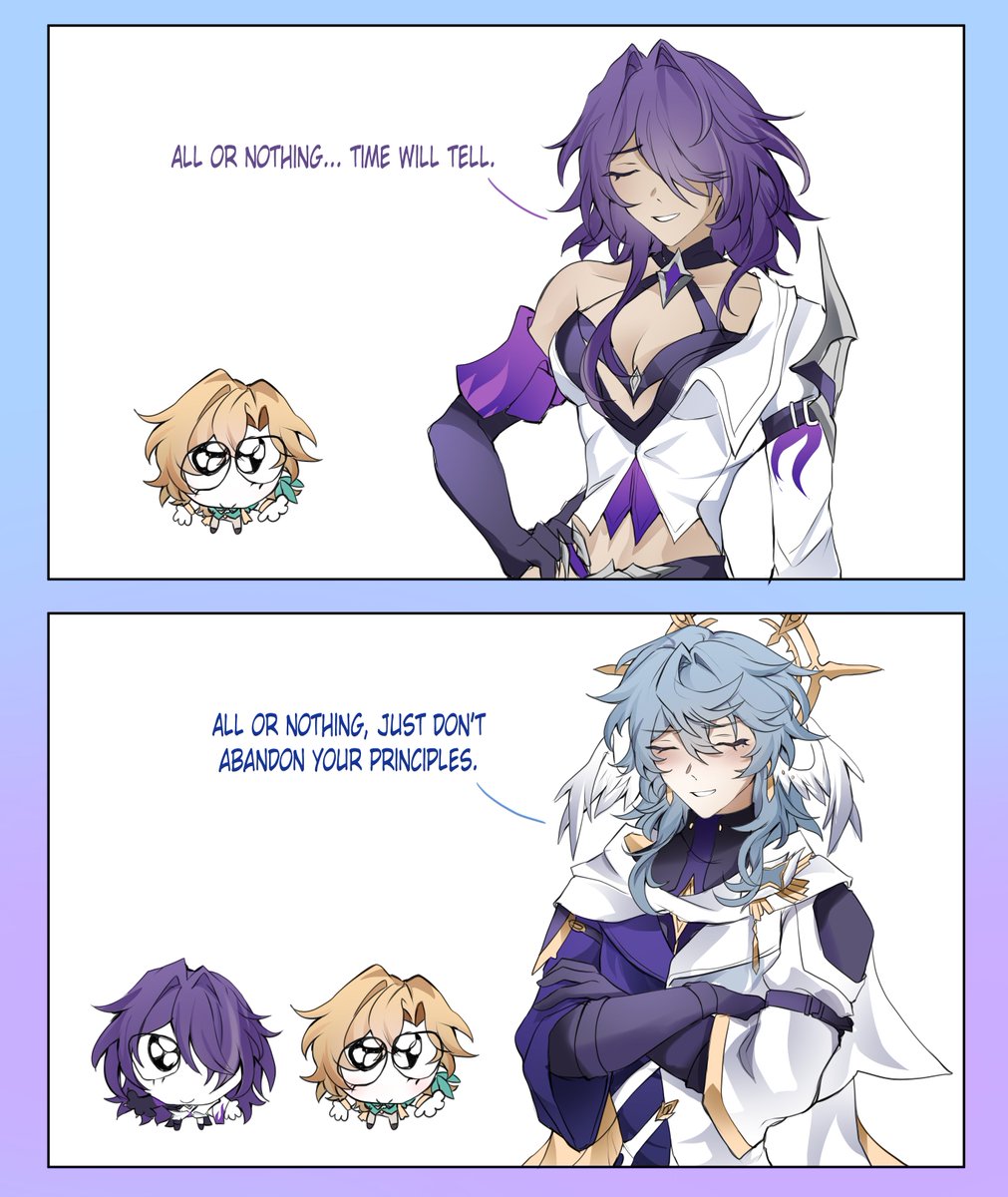oversaltedcat's tweet photo. THEY ARE ALL IN !!!!! (one more and we have a full team)

team join voicelines 🫡  
#Acheron #Aventurine #SundayHSR #HonkaiStarRail https://t.co/HTY2UsEvef